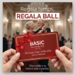 Tarjeta regalo para clases de baile en la escuela Basic