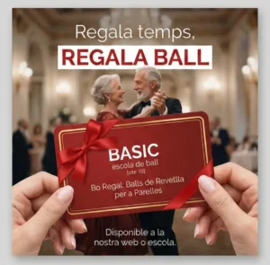 Tarjeta regalo para clases de baile en la escuela Basic